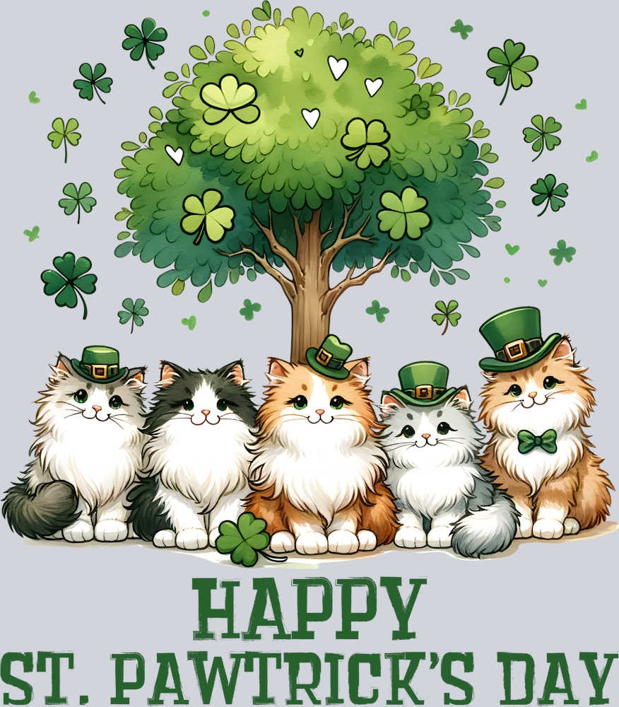 DTF Transfer St. Patrick's Day - Happy St. Pawtrick's Day