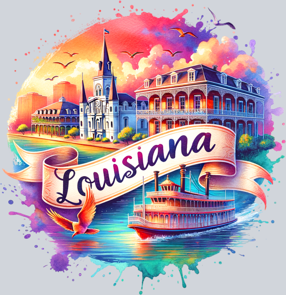 DTF Transfer Louisiana - The Gulf