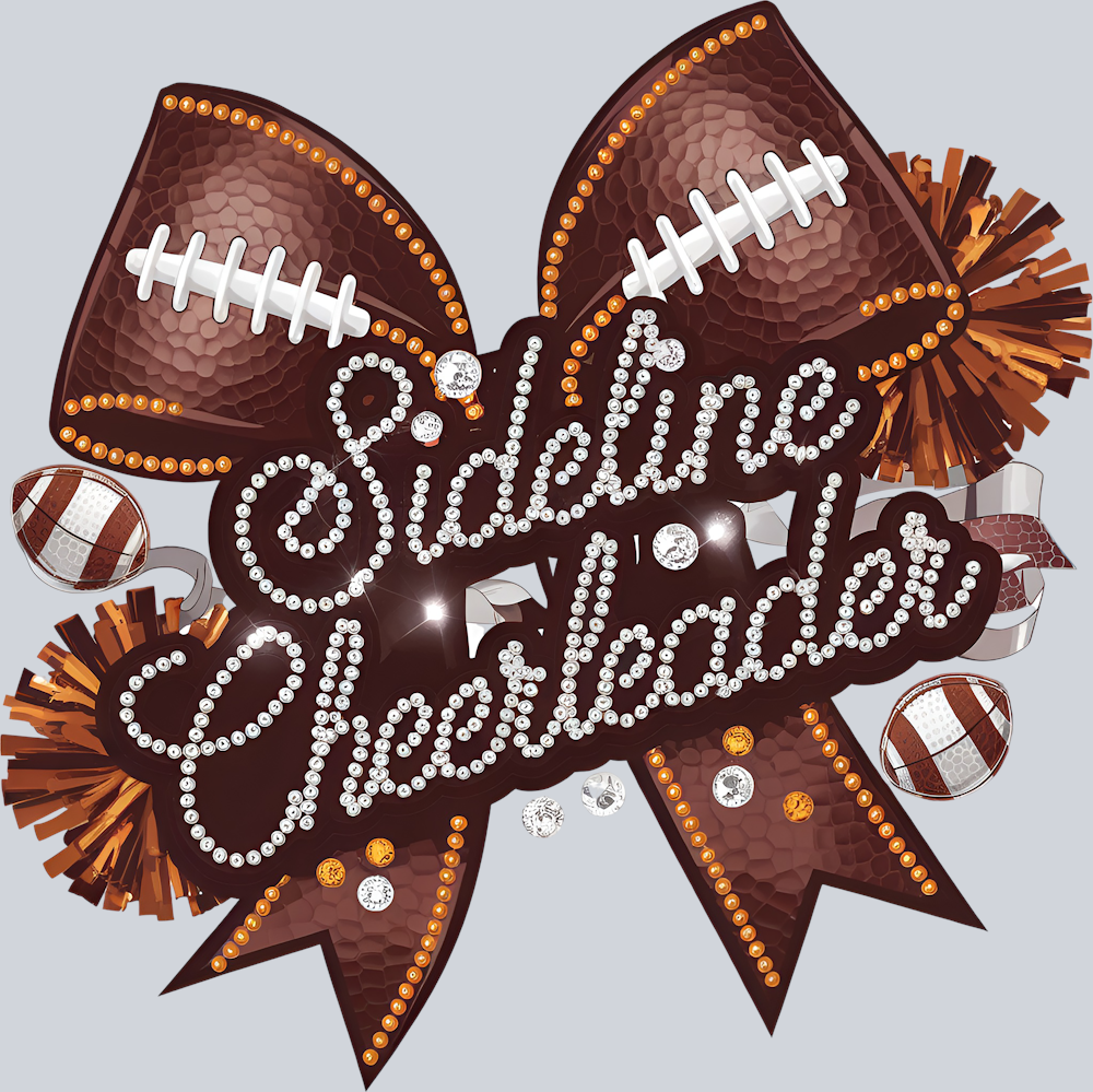 DTF Transfer Football - Sideline Cheerleader