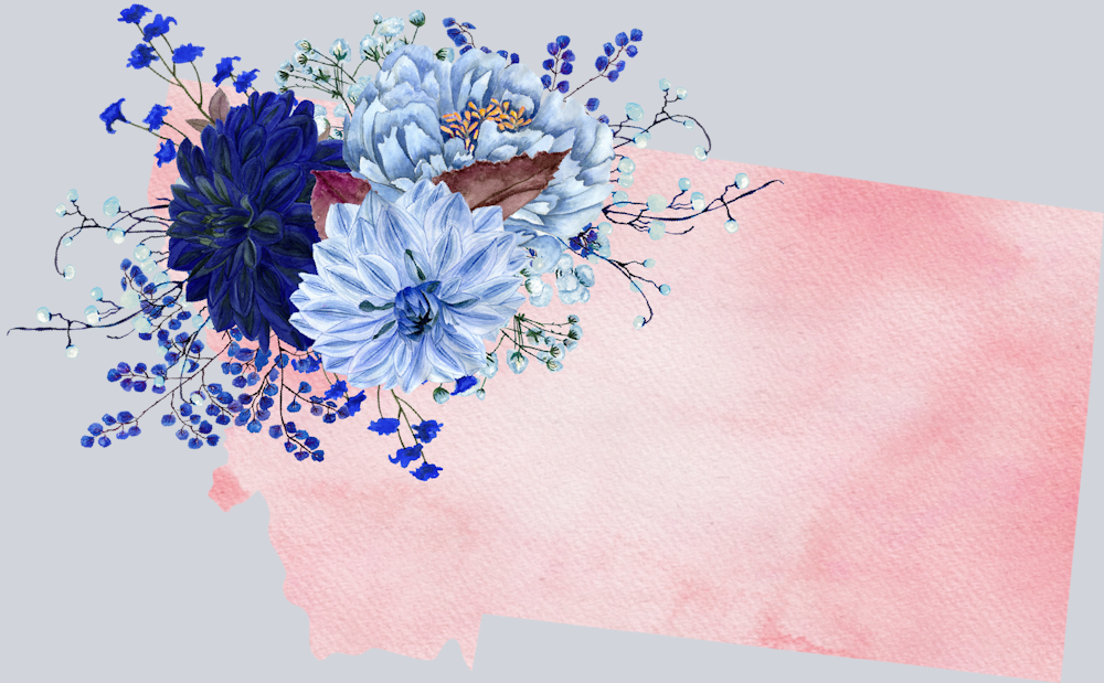 DTF Transfer Montana - Flowers Watercolor