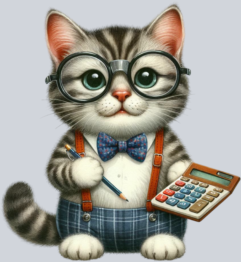 DTF Transfer Cats - Nerd