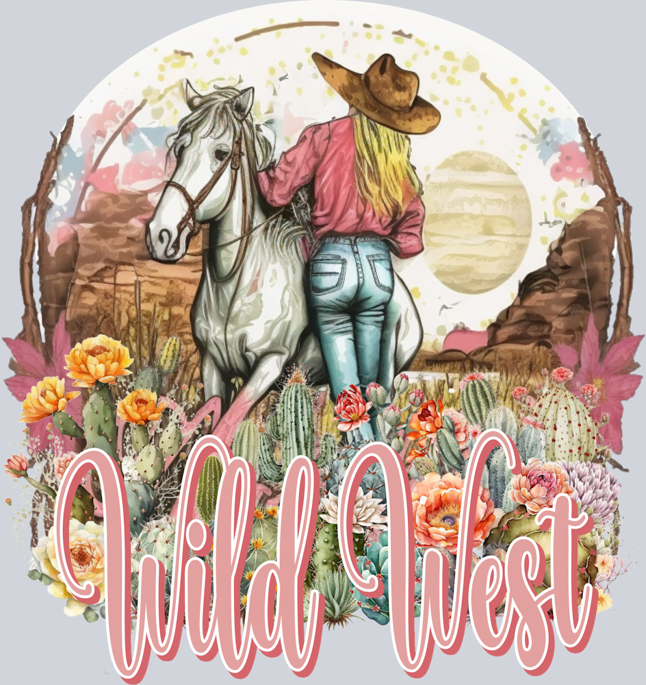 DTF Transfer Western - Wild West Girl