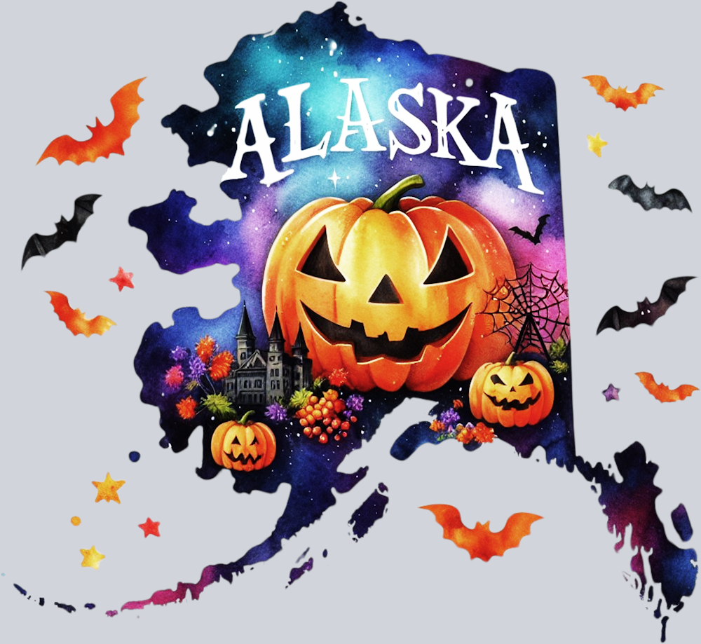 DTF Transfer Halloween States - Alaska