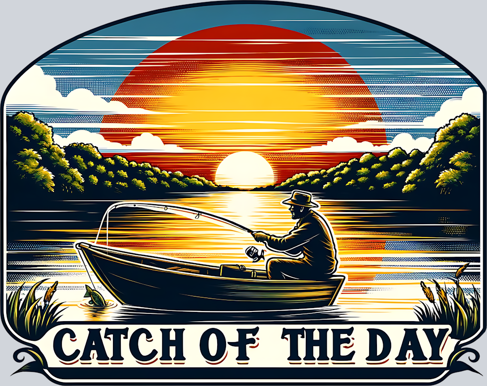 DTF Transfer Fishing - Catch of the Day