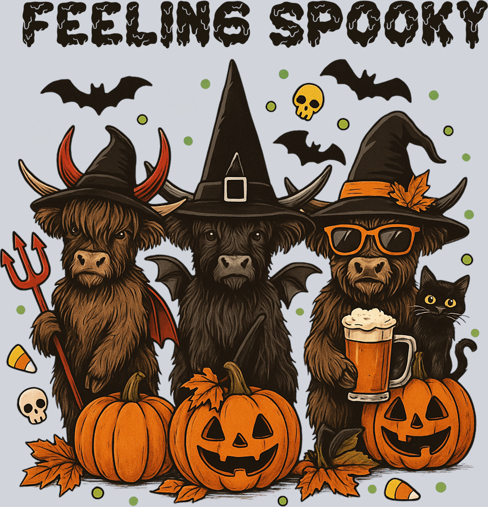 DTF Transfer Halloween - Feelins Spooky