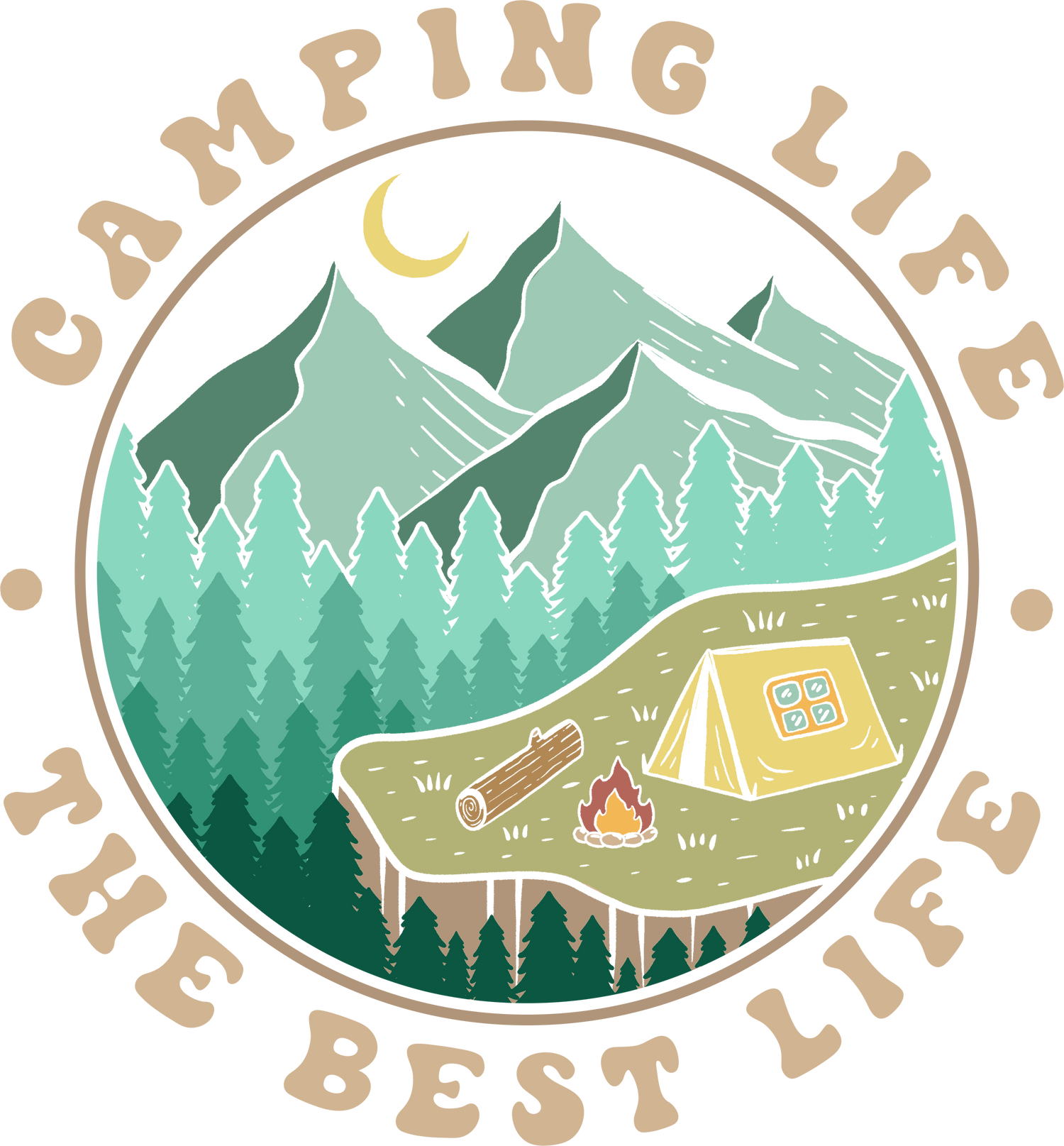 DTF Transfers Camping