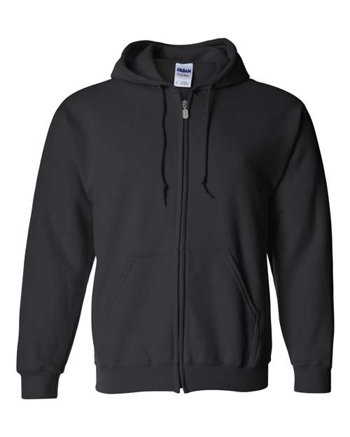 Gildan - Heavy Blend™ Full-Zip Hooded Sweatshirt - 18600 (Black)