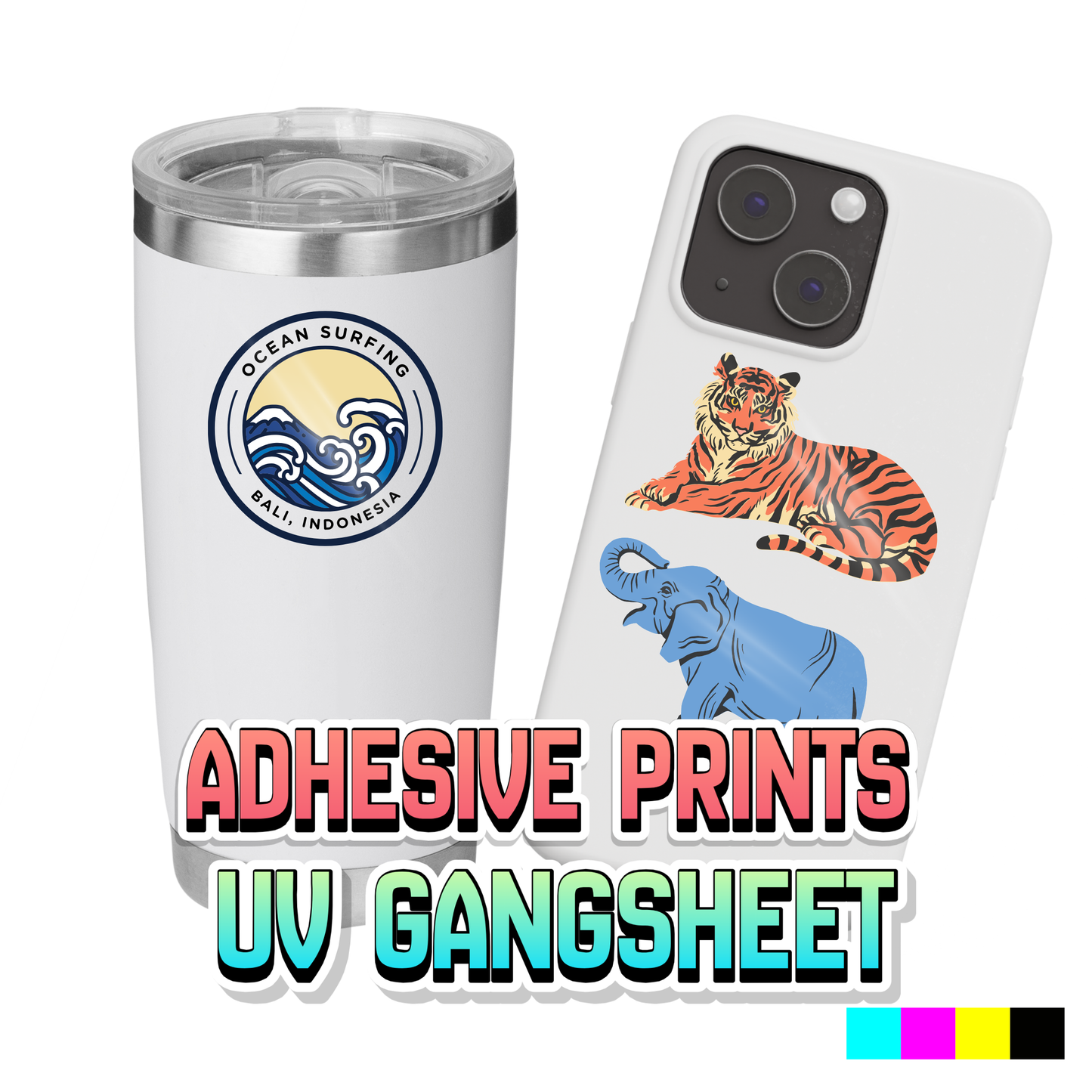 UV DTF (4 Color CMYK) - Gang Sheet Builder - UV Transfer Stickers