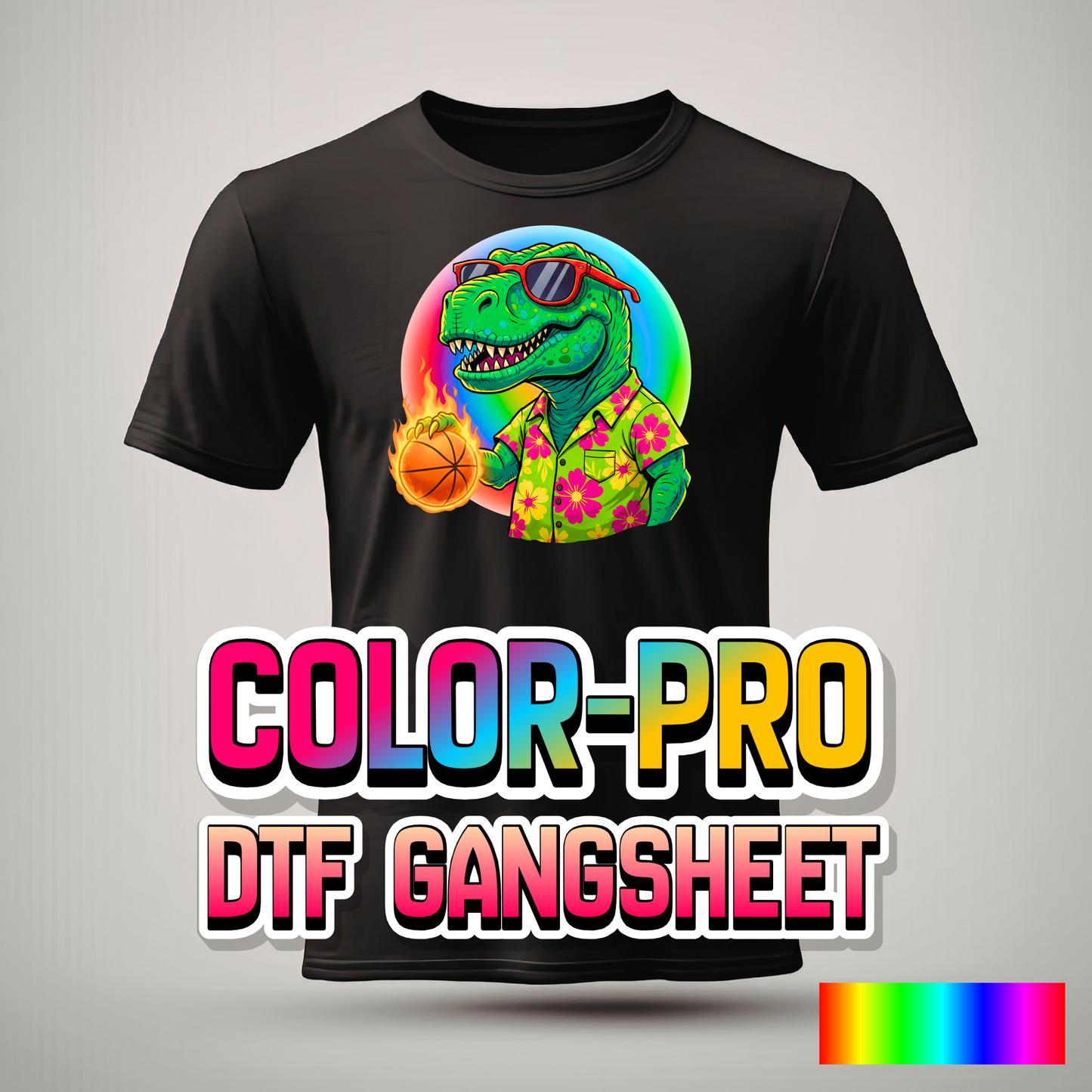 DTF Color-Pro (8 Color CMYK+RGBO) - Gang Sheet Builder - INSTA Peel Film