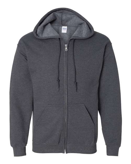Gildan - Heavy Blend™ Full-Zip Hooded Sweatshirt - 18600 (Dark Heather)