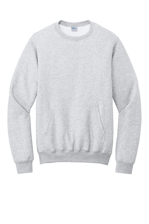 Port & Co® Core Fleece Crewneck Pocket Sweatshirt (PC78PKT)