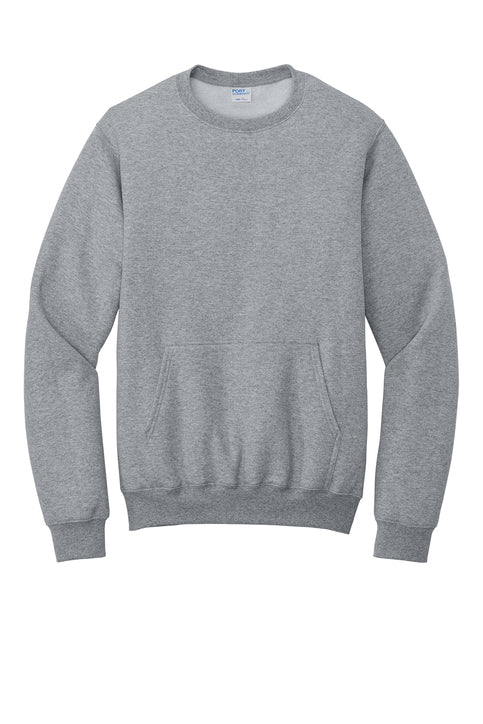 Port & Co® Core Fleece Crewneck Pocket Sweatshirt (PC78PKT)