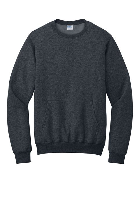 Port & Co® Core Fleece Crewneck Pocket Sweatshirt (PC78PKT)