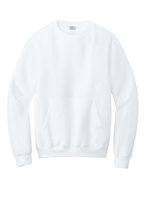 Port & Co® Core Fleece Crewneck Pocket Sweatshirt (PC78PKT)