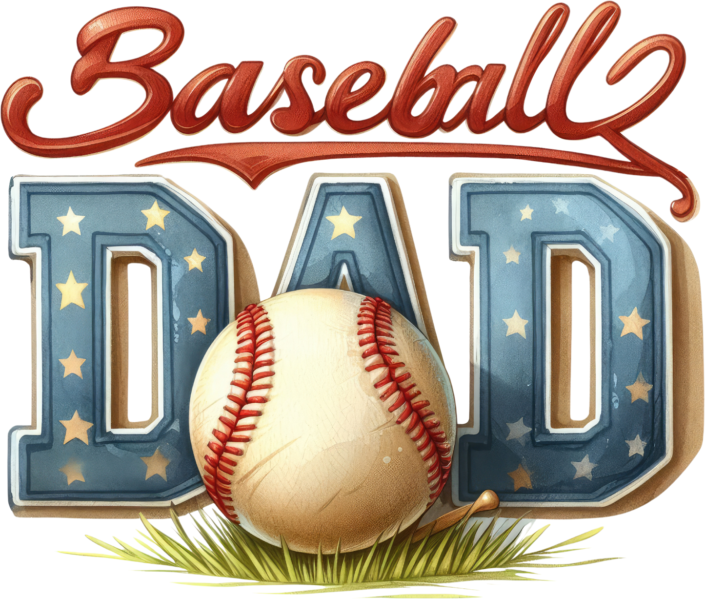 DTF Transfer - Baseball Dad (BBALL1)