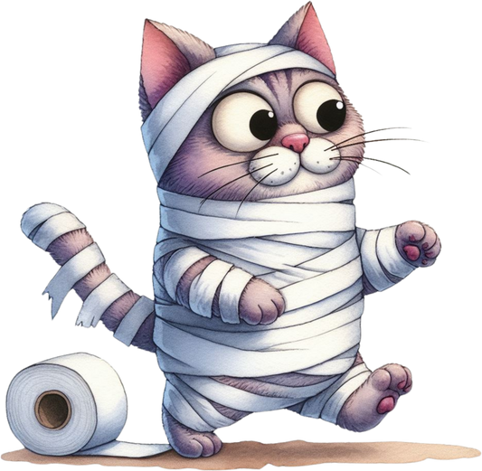 DTF Transfer - Mummy Cat (CCAT23)