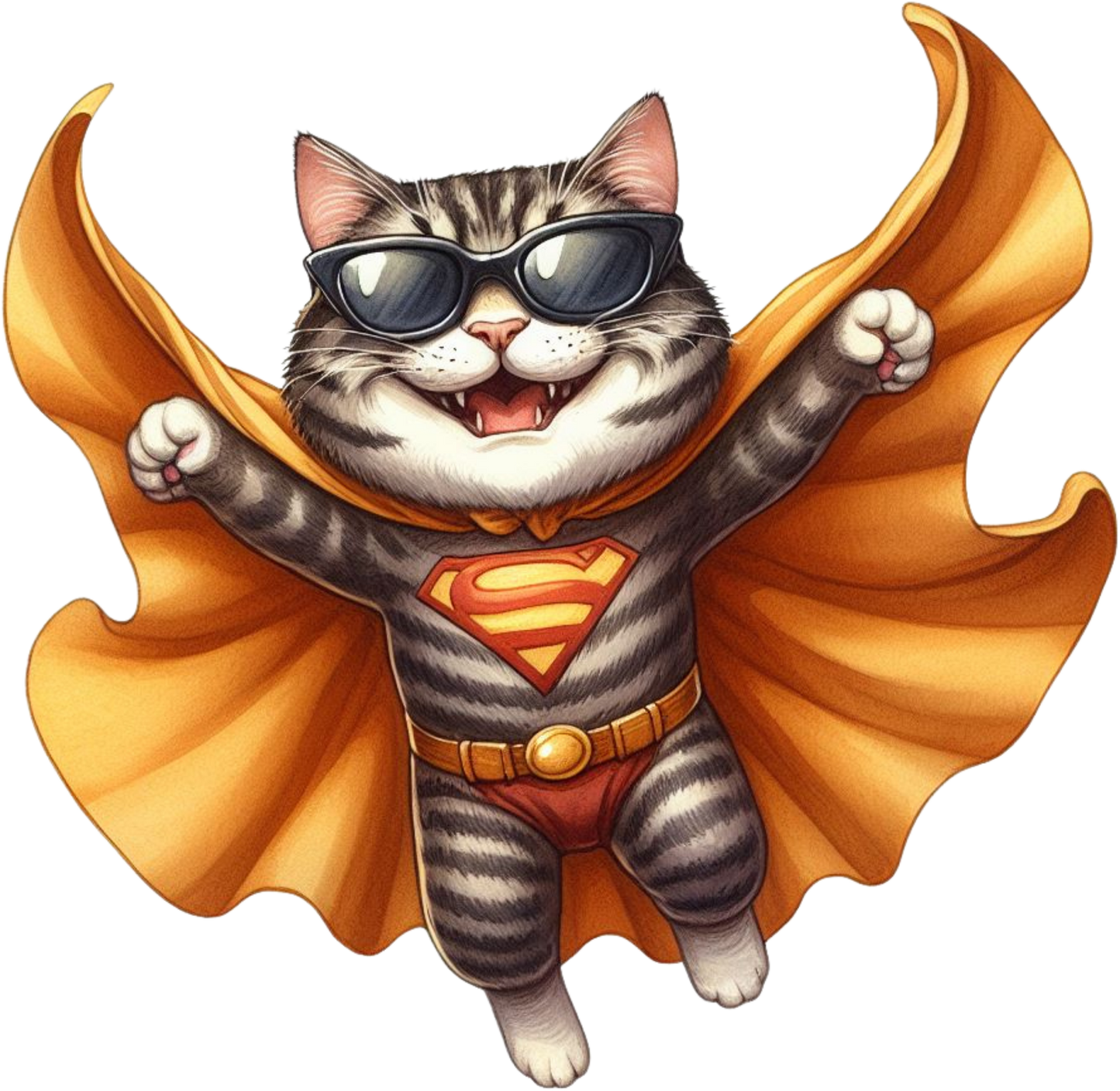 DTF Transfer - Super Cat (CCAT5)