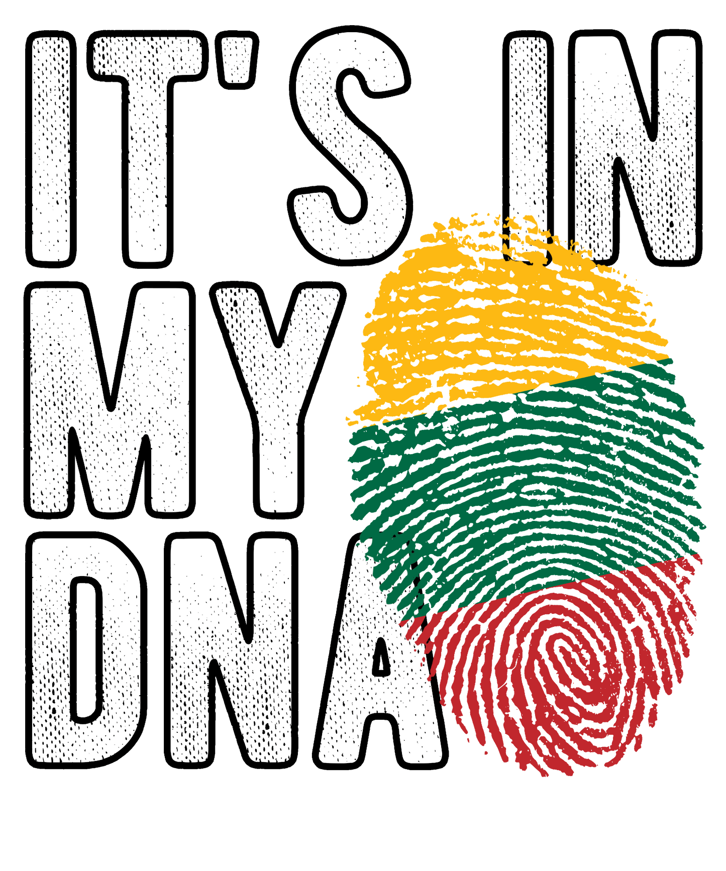 DTF Transfer - It's in my DNA - Lithuania (DNAC101)