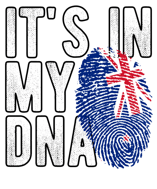 DTF Transfer - It's in my DNA - New Zealand (DNAC124)