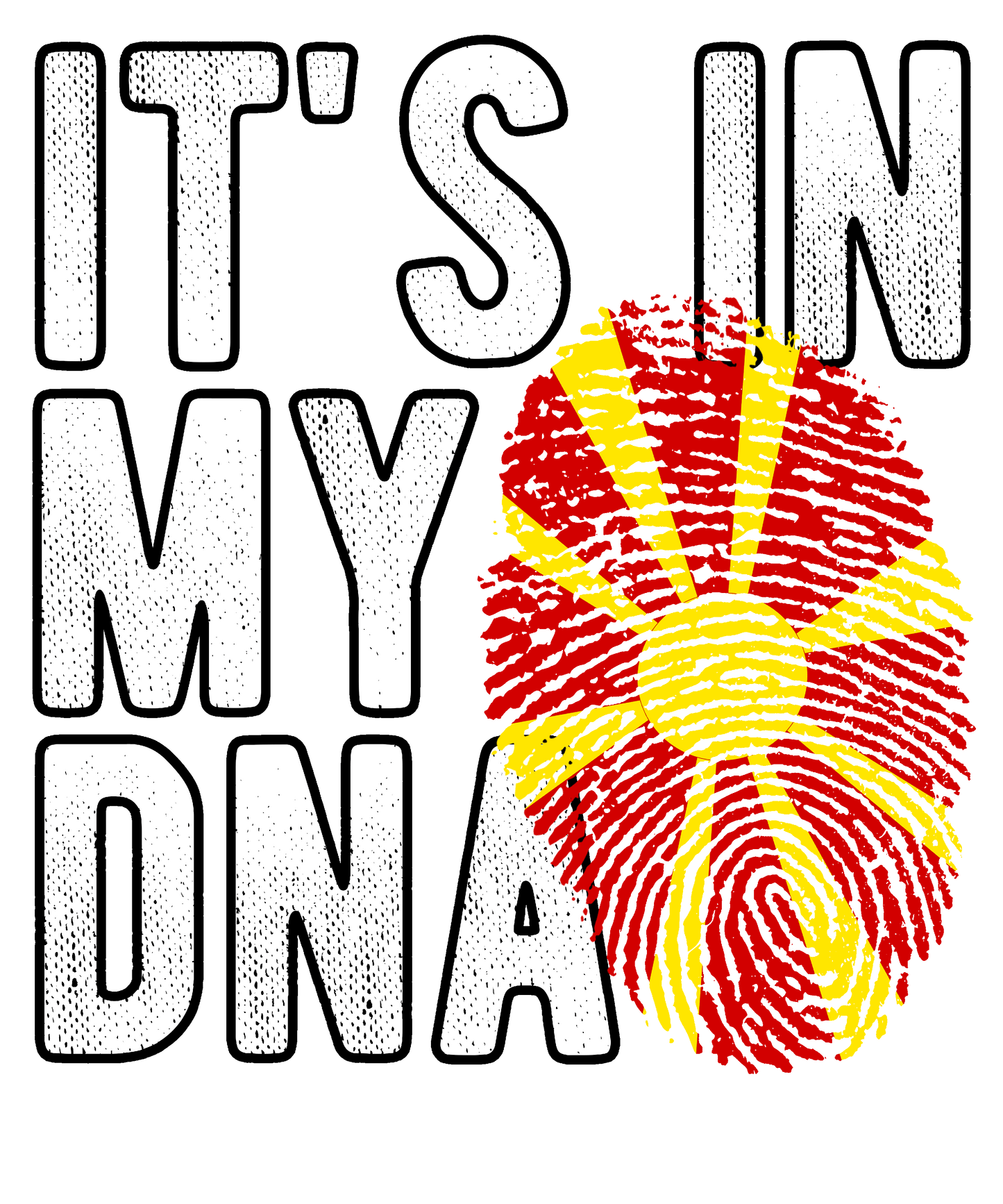 DTF Transfer - It's in my DNA - North Macedonia (DNAC129)