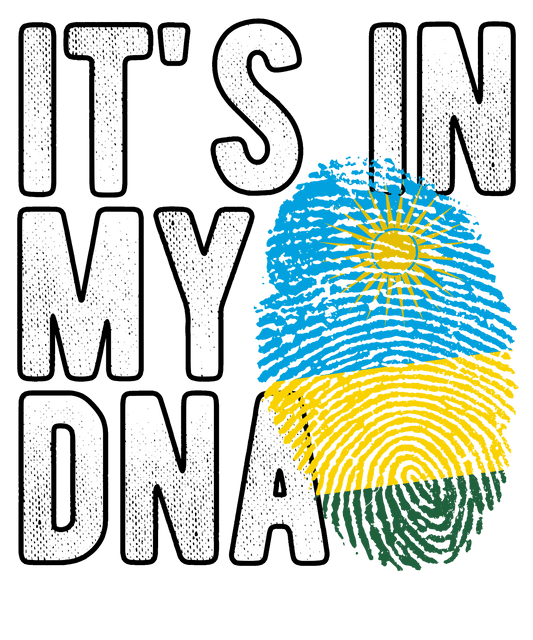 DTF Transfer - It's in my DNA - Rwanda (DNAC145)