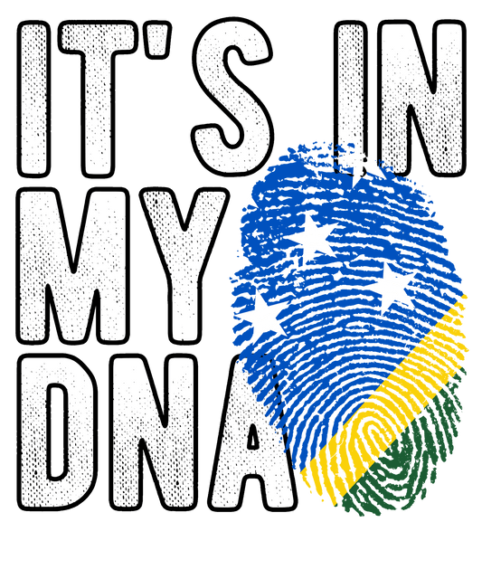 DTF Transfer - It's in my DNA - Solomon Islands (DNAC161)