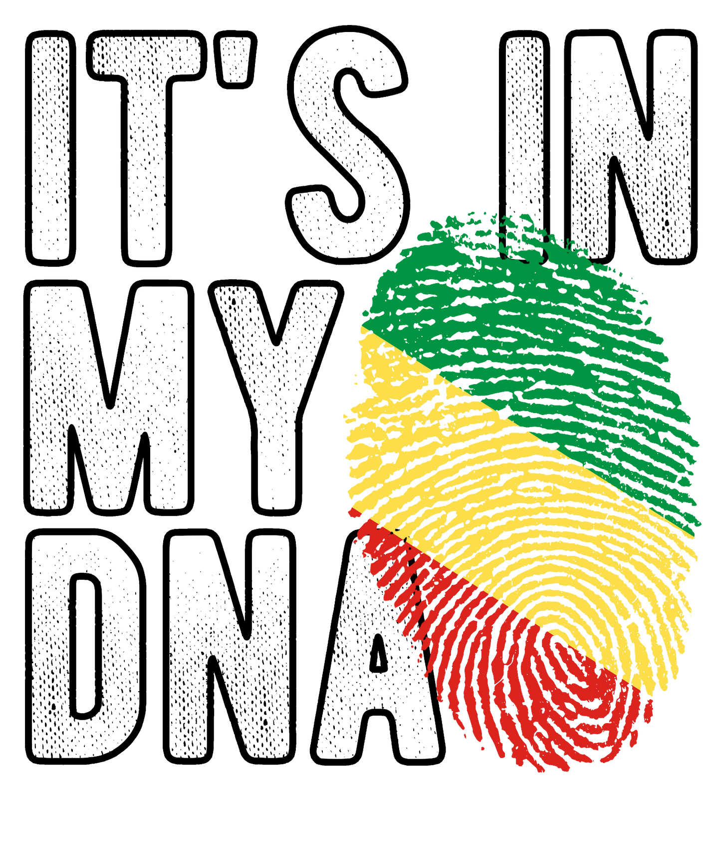 DTF Transfer - It's in my DNA - Republic of the Congo (DNAC41)