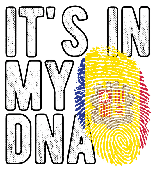 DTF Transfer - It's in my DNA - Andorra (DNAC6)
