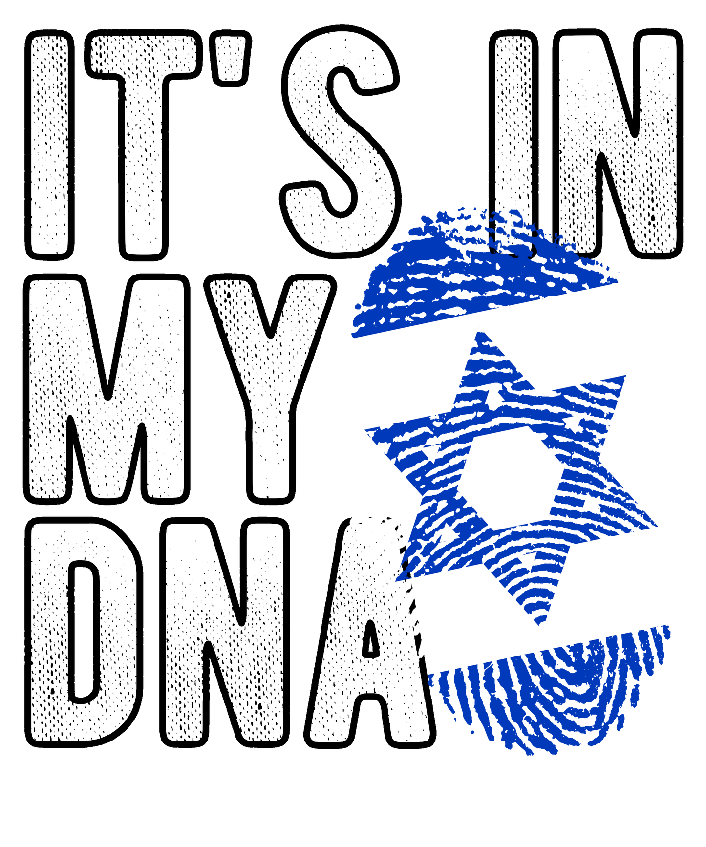 DTF Transfer - It's in my DNA - Israel (DNAC83)