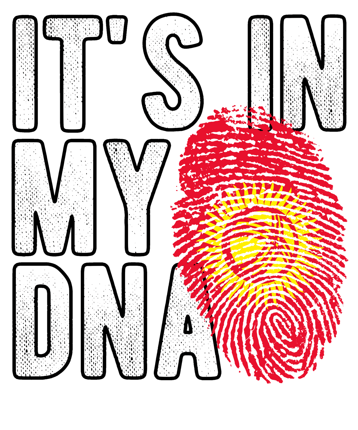 DTF Transfer - It's in my DNA - Kyrgyzstan (DNAC93)