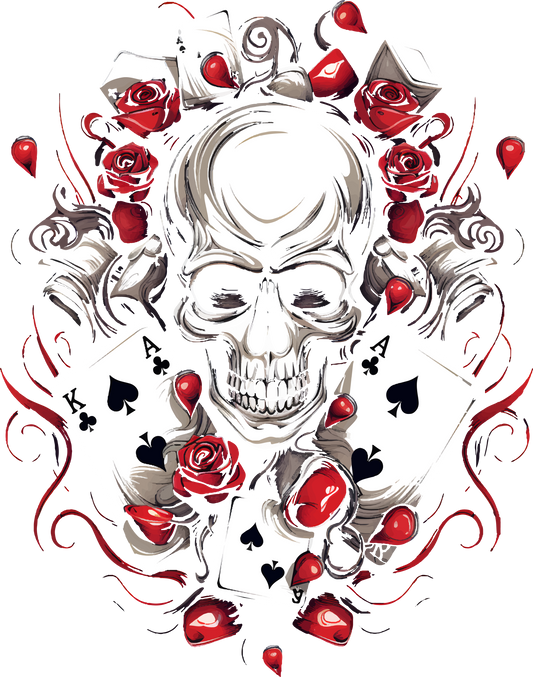 DTF Transfer - Poker Skull (GCC18)