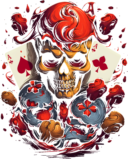 DTF Transfer - Poker Skull (GCC19)