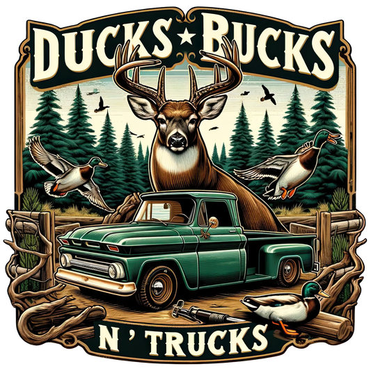 DTF Transfer - Ducks Bucks N'Trucks (HFO1)