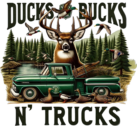 DTF Transfer - Ducks Bucks N' Trucks (HFO30)