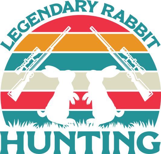 DTF Transfer - Legendary Rabbit Hunting (HFO36)