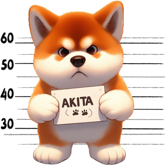 DTF Transfer - Jail Dog Akita (JDOG1)