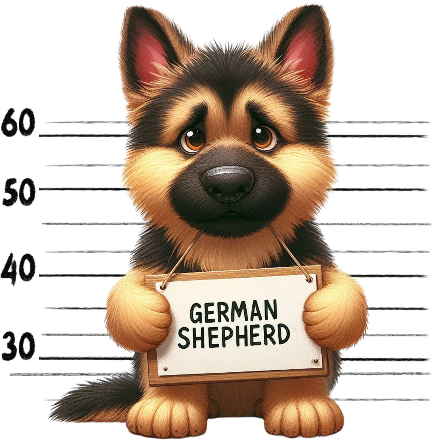 DTF Transfer - Jail Dog German Shepherd (JDOG14)