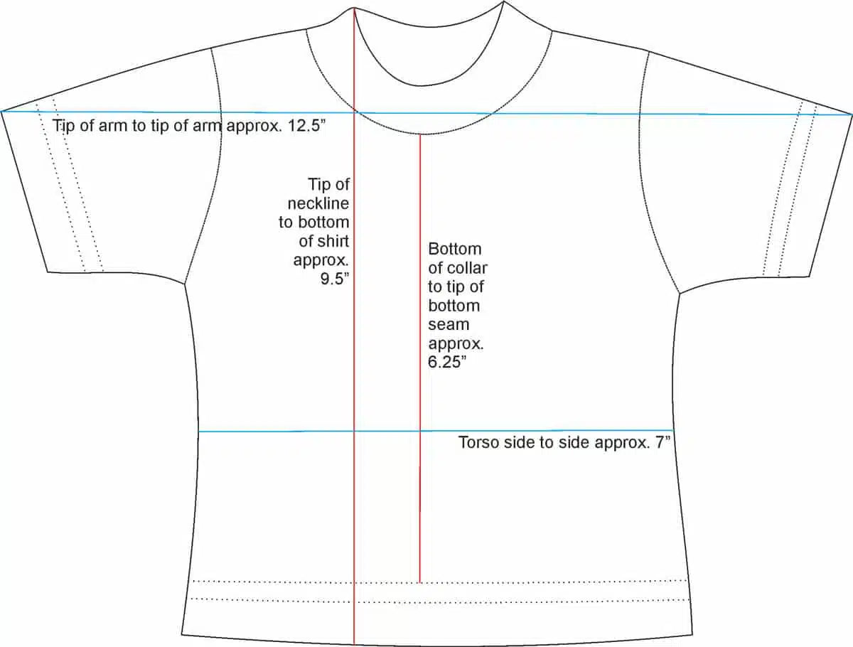 Mini T-Shirt 100% Cotton (Red)