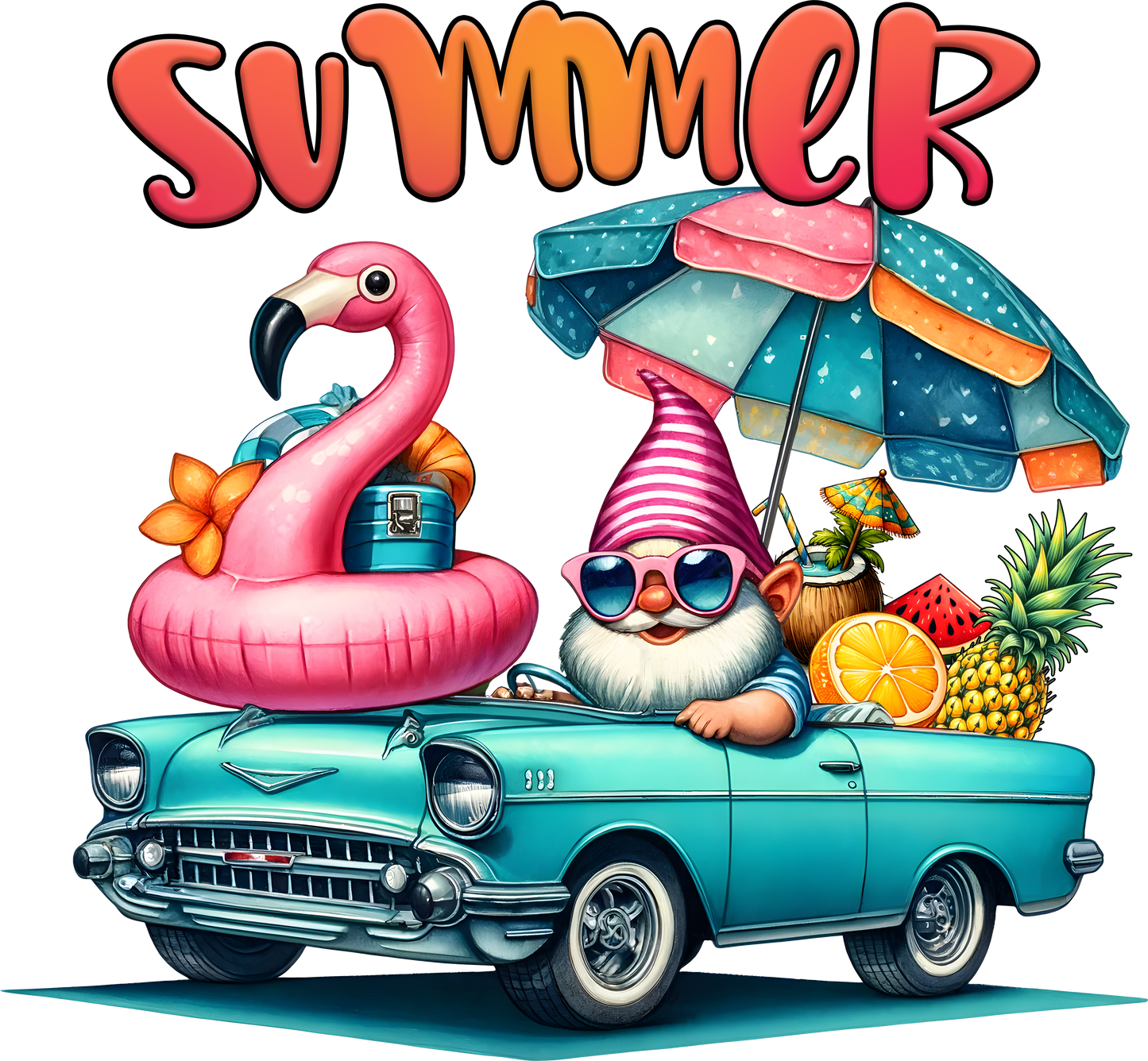 DTF Transfer - Summer Gnome (SVGT2)