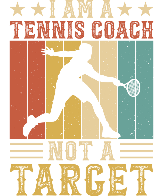 DTF Transfer - I am a Tennis Coach (TENN37)