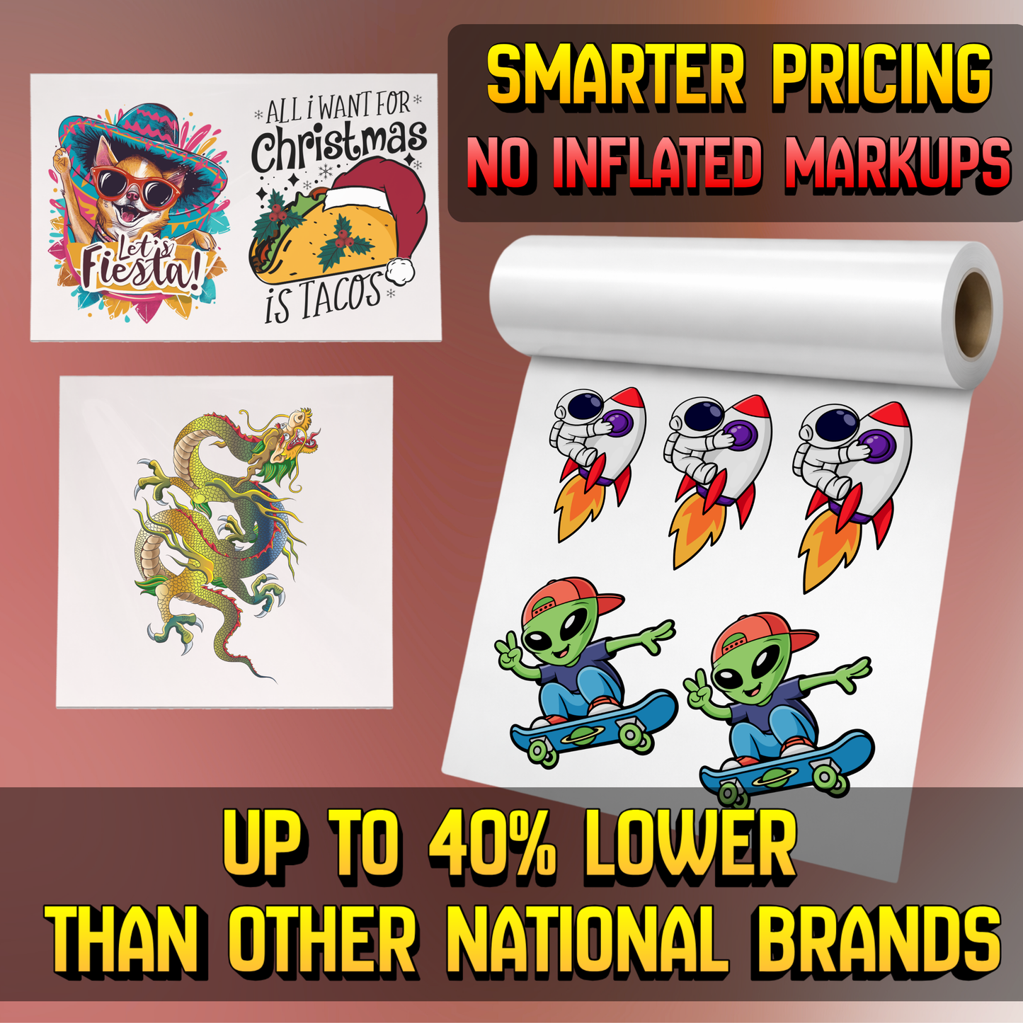 DTF (4 Color CMYK) - Gang Sheet Builder - INSTA Peel Film