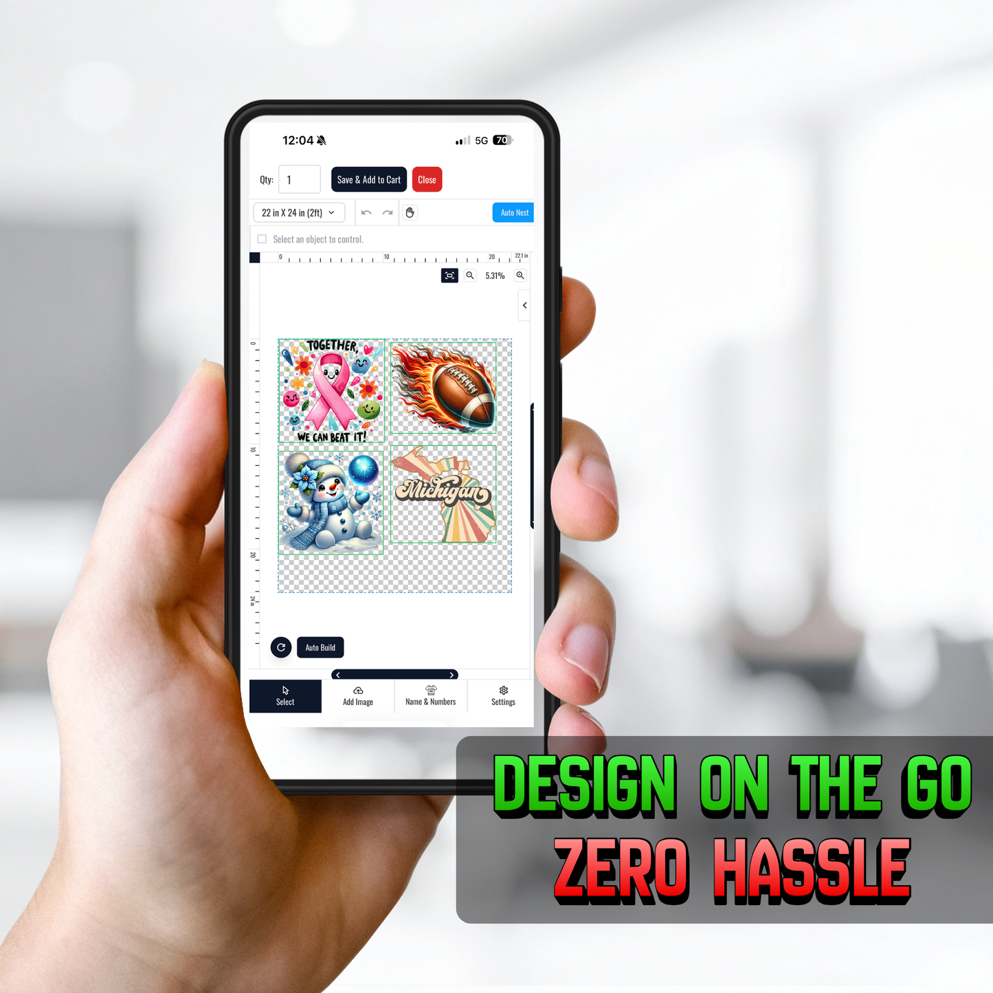 DTF (4 Color CMYK) - Gang Sheet Builder - INSTA Peel Film