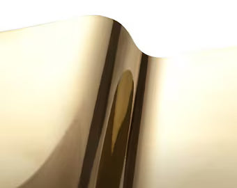 Gold Poly Chrome Adhesive Vinyl | Mirror Metallic Finish