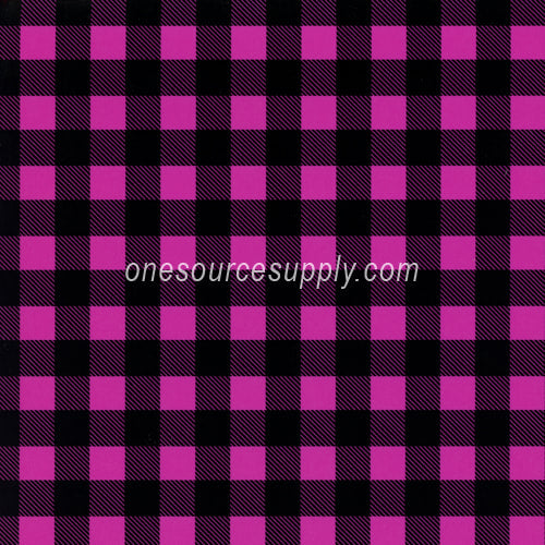 Specialty Materials Thermoflex Fashion Patterns (Buffalo Plaid Hot Pink)