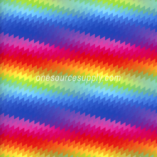 Specialty Materials Thermoflex Fashion Patterns (Rainbow Zig Zag)