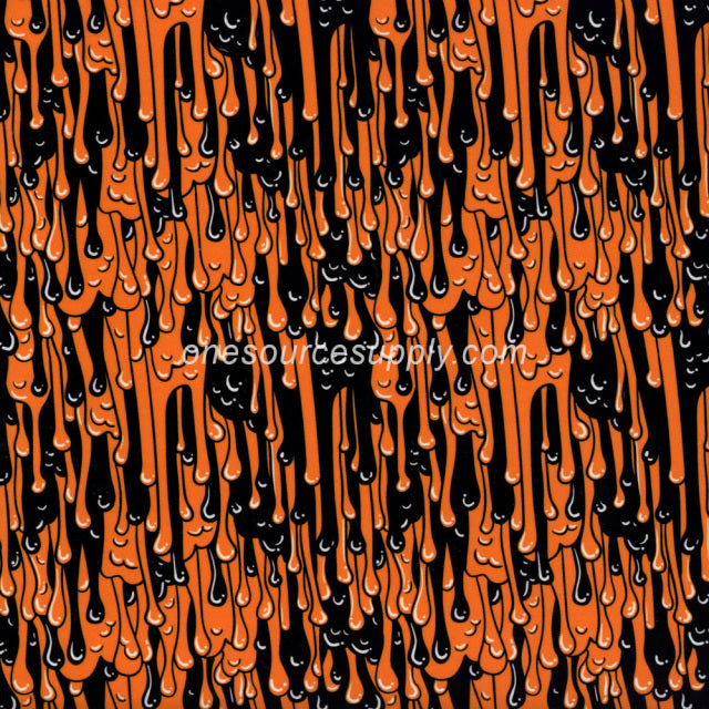 Specialty Materials Thermoflex Fashion Patterns (Black/Orange Slime)