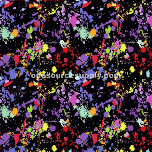 Specialty Materials Thermoflex Fashion Patterns (Painted Splatter Black)