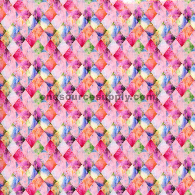 Specialty Materials Thermoflex Fashion Patterns (Multi Colored Diamond)