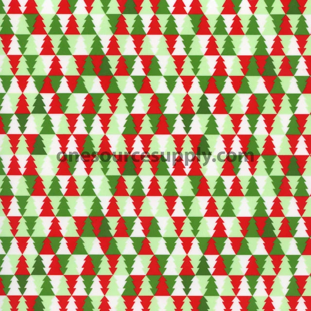 Specialty Materials Thermoflex Fashion Patterns (Christmas Tree Red/Green)