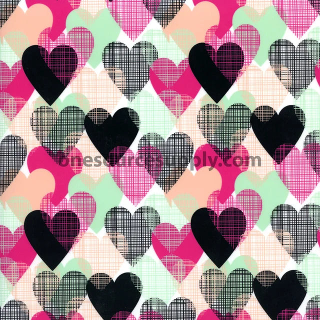 Specialty Materials Thermoflex Fashion Patterns (Colorful Hearts)